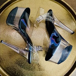 Transparent Pleaser Heels